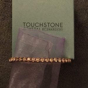 Touchstone Swarovski rose gold bracelet